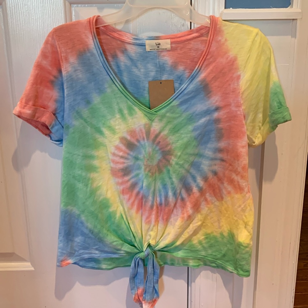 T.La V-Neck Tie Dye T-shirt